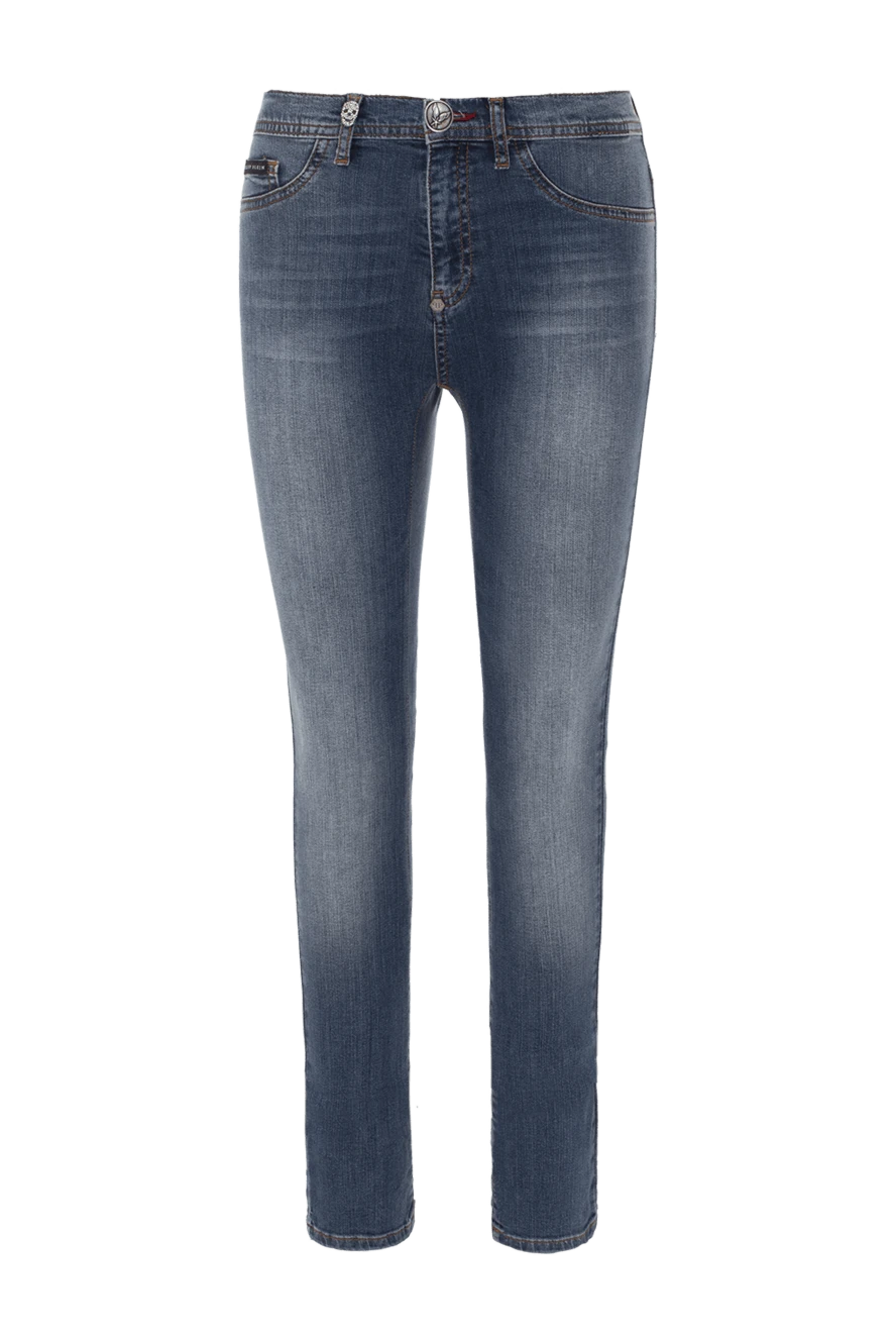 Philipp Plein woman blue cotton jeans for women купить с ценами и фото 138705 - photo 1