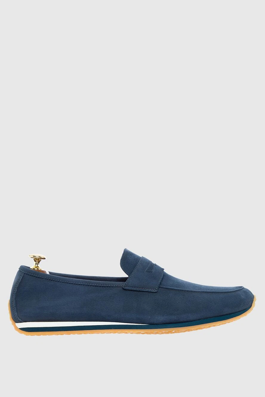 Andrea Ventura man blue suede drivers for men купить с ценами и фото 138839 - photo 1