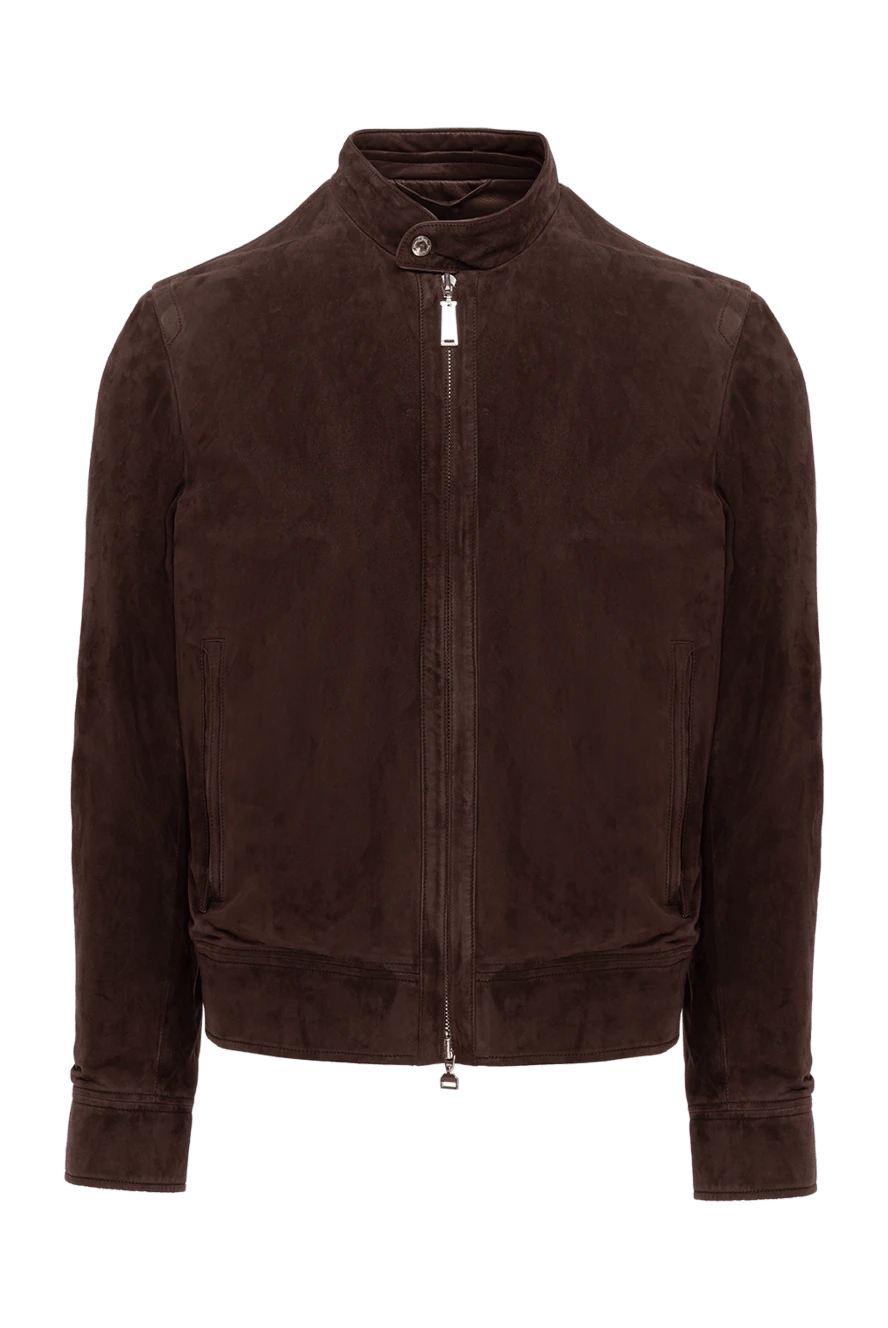 Massimo Sforza man brown suede jacket for men купить с ценами и фото 138872 - photo 1