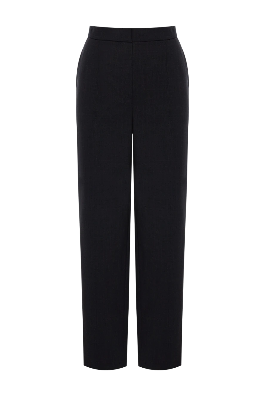 Brunello Cucinelli woman black wool and polyamide trousers for women купить с ценами и фото 138930 - photo 1