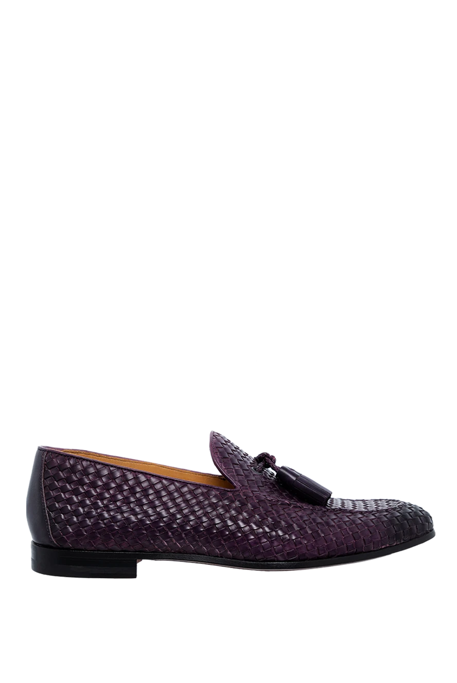 Magnanni man purple leather loafers for men купить с ценами и фото 139080 - photo 1