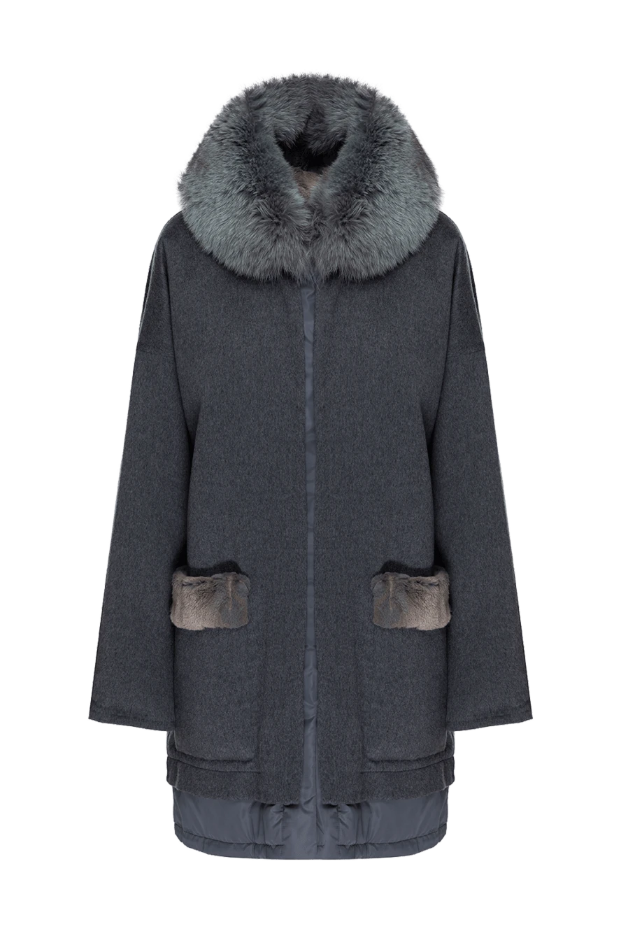 Bilancioni woman women's gray coat купить с ценами и фото 139138 - photo 1