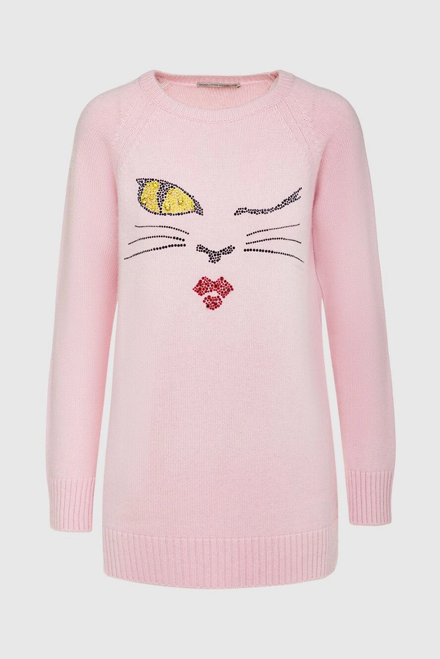 Ermanno Scervino woman pink cashmere jumper for women купить с ценами и фото 139157 - photo 1