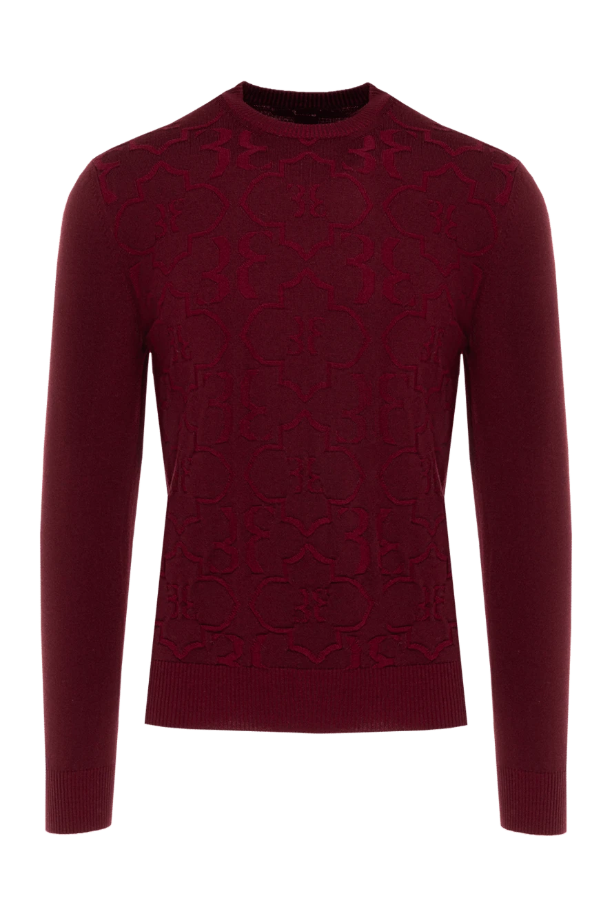 Billionaire man wool jumper burgundy for men купить с ценами и фото 139277 - photo 1