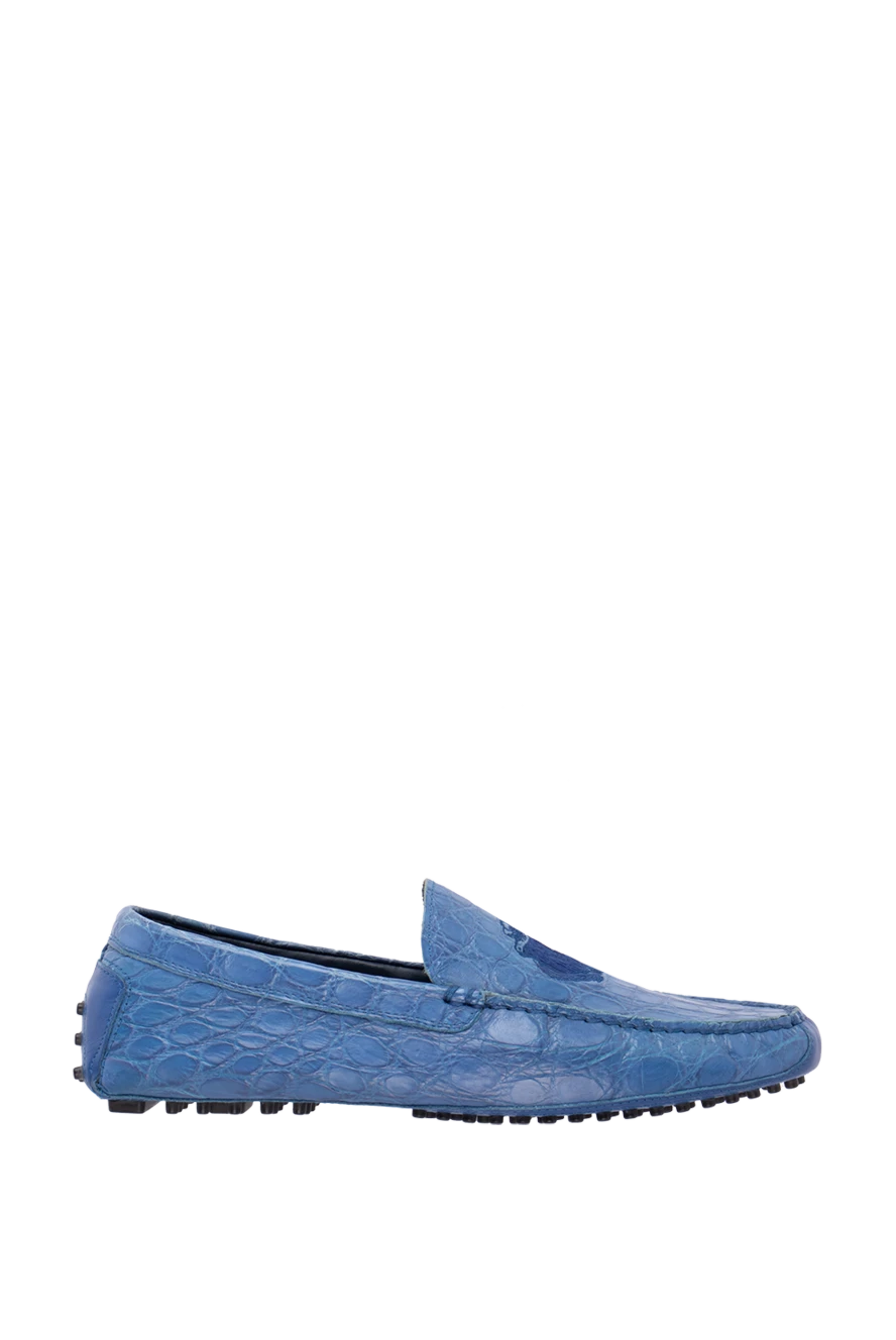 Billionaire man moccasins for men made of blue leather купить с ценами и фото 139310 - photo 1