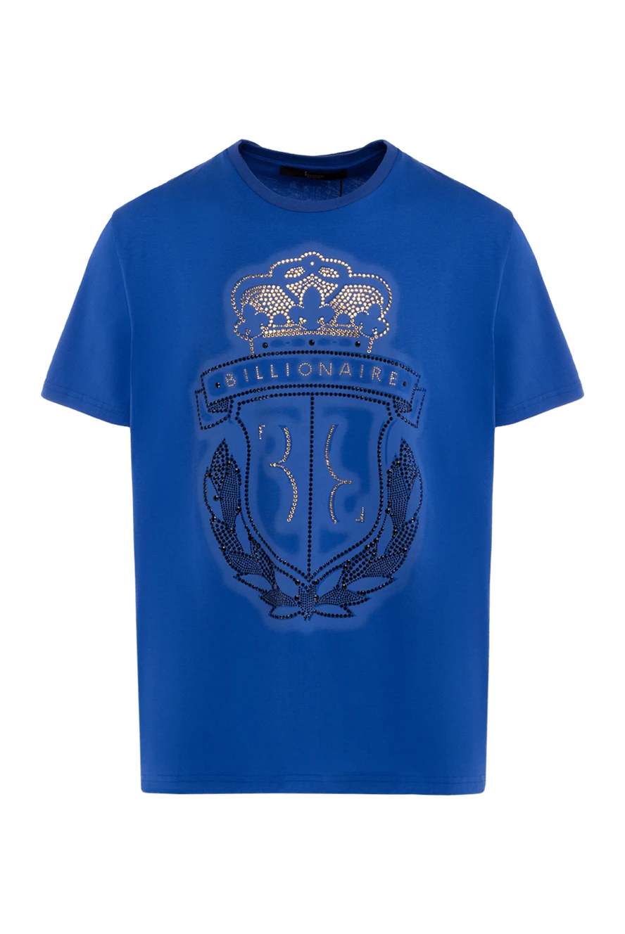 Billionaire man cotton t-shirt blue for men купить с ценами и фото 139316 - photo 1