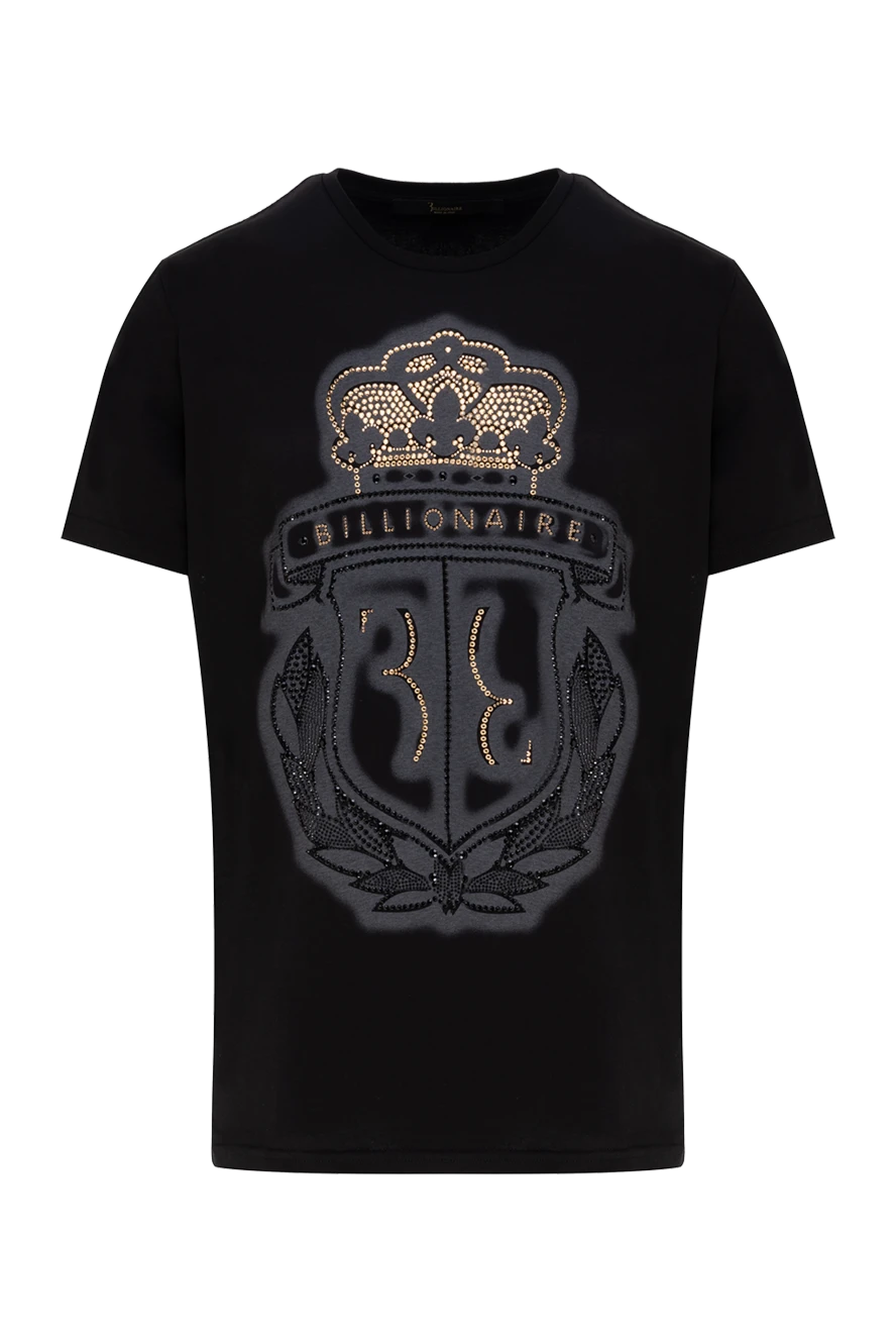 Billionaire man black cotton t-shirt for men купить с ценами и фото 139317 - photo 1