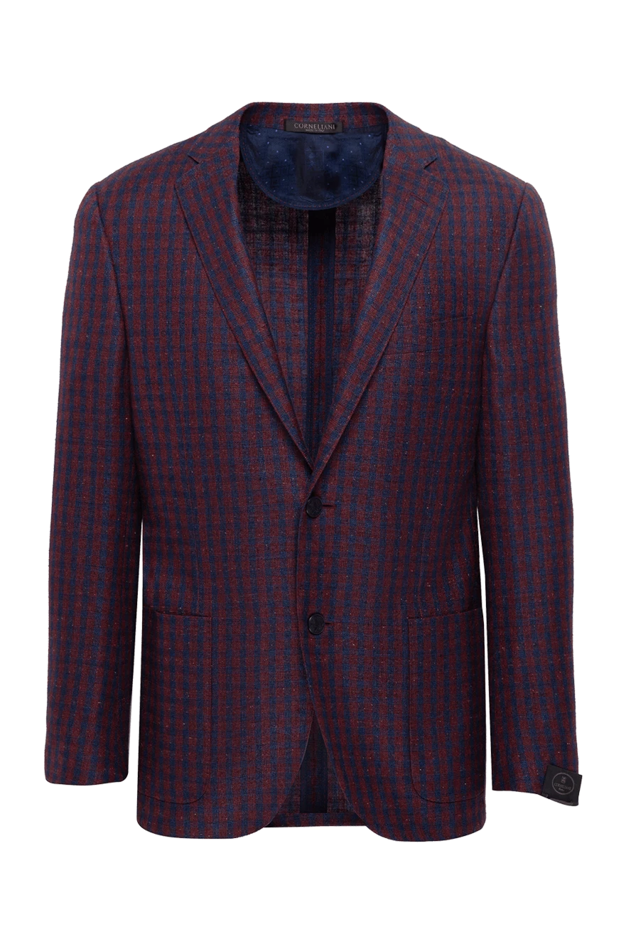 Corneliani man men's burgundy jacket купить с ценами и фото 139372 - photo 1