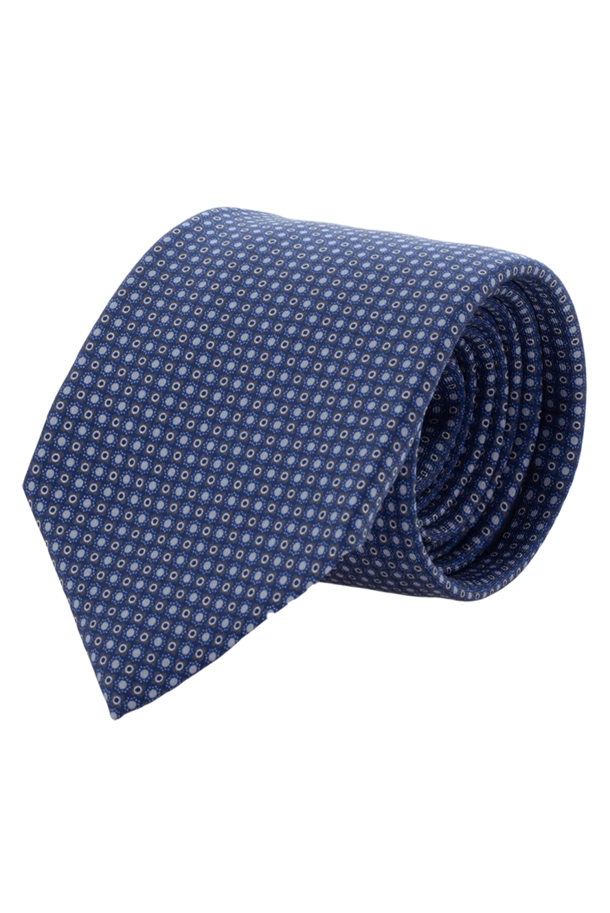 Corneliani man blue silk tie for men купить с ценами и фото 139413 - photo 1