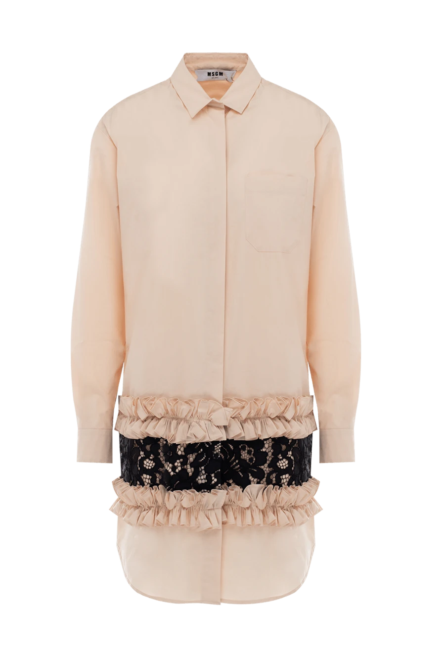 MSGM woman beige dress for women купить с ценами и фото 139545 - photo 1