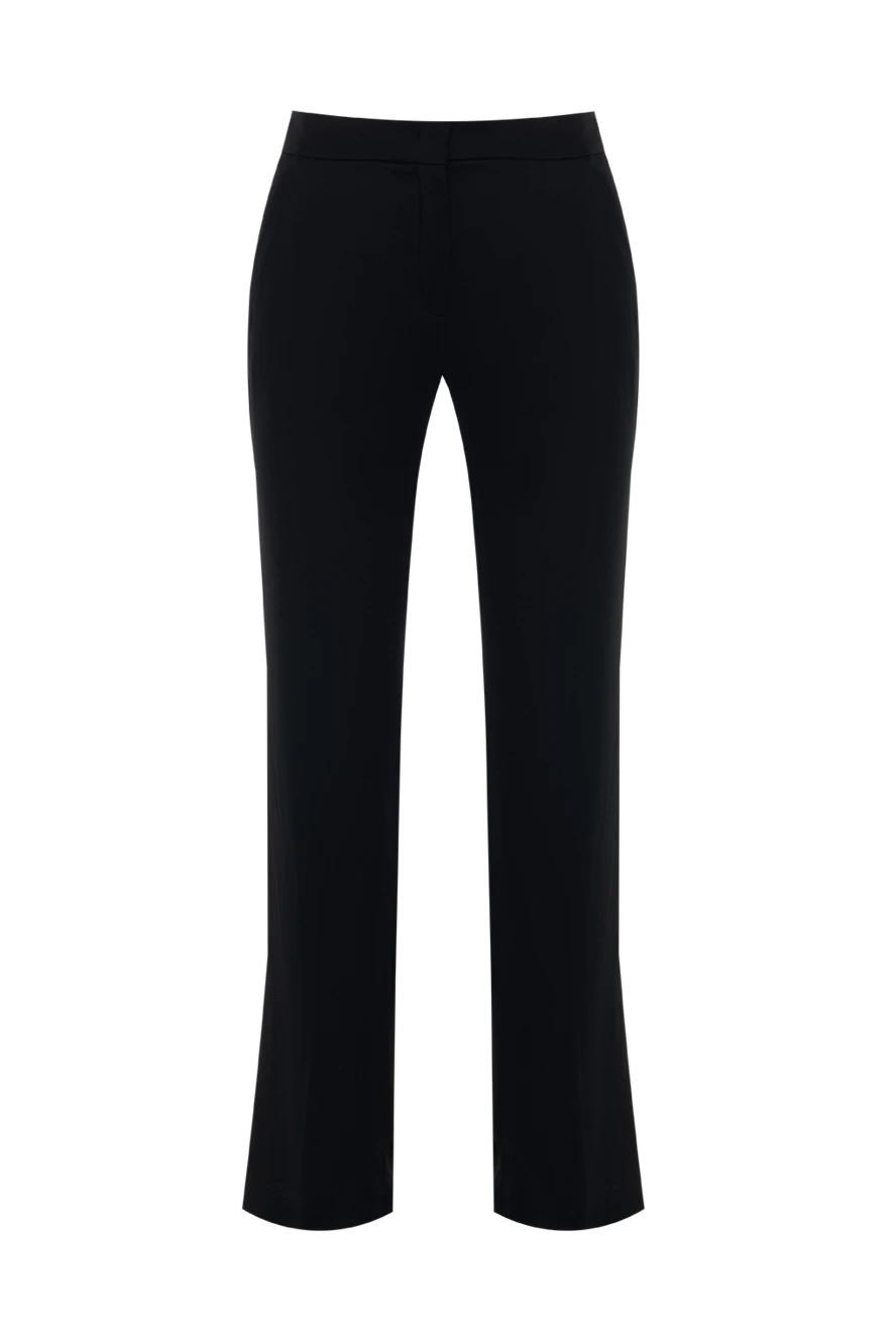 N21 woman black acetate and silk trousers for women купить с ценами и фото 139576 - photo 1