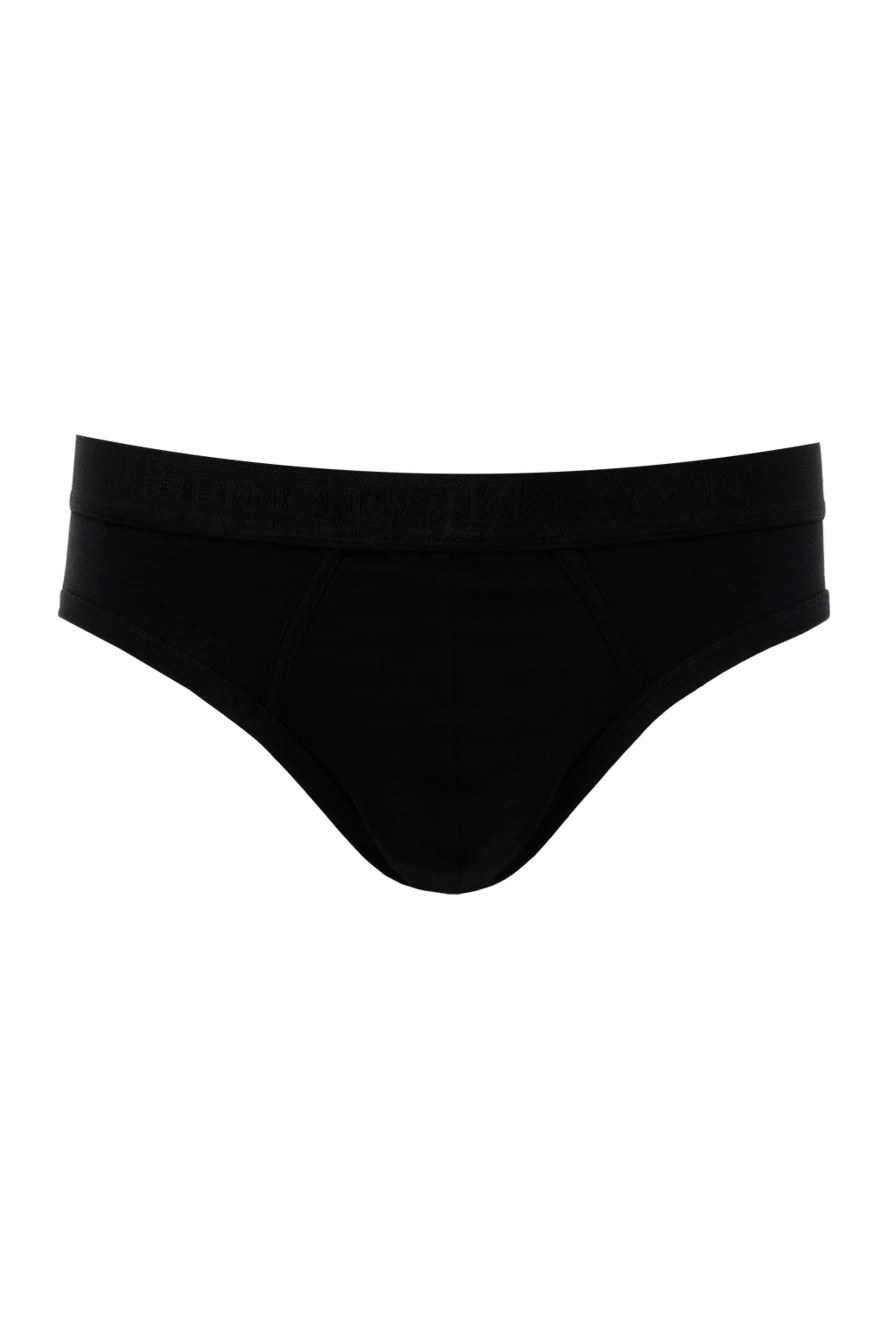 Ermenegildo Zegna man black men's briefs made of cotton and elastane купить с ценами и фото 139738 - photo 1