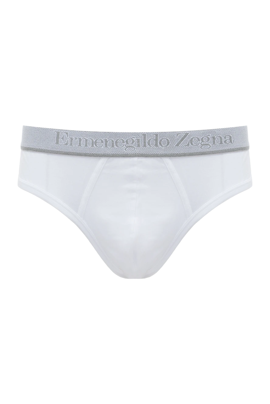 Ermenegildo Zegna man white men's briefs made of cotton and elastane купить с ценами и фото 139739 - photo 1