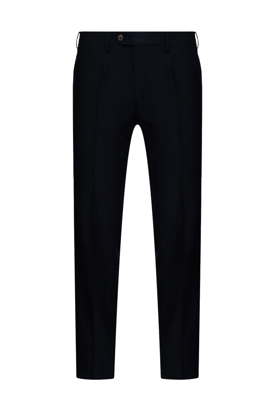 Bilancioni man blue wool trousers for men купить с ценами и фото 139747 - photo 1