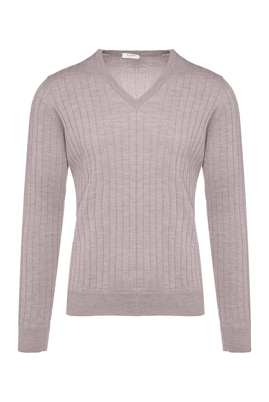 Bilancioni man jumper in cashmere, silk and wool white for men купить с ценами и фото 139773 - photo 1