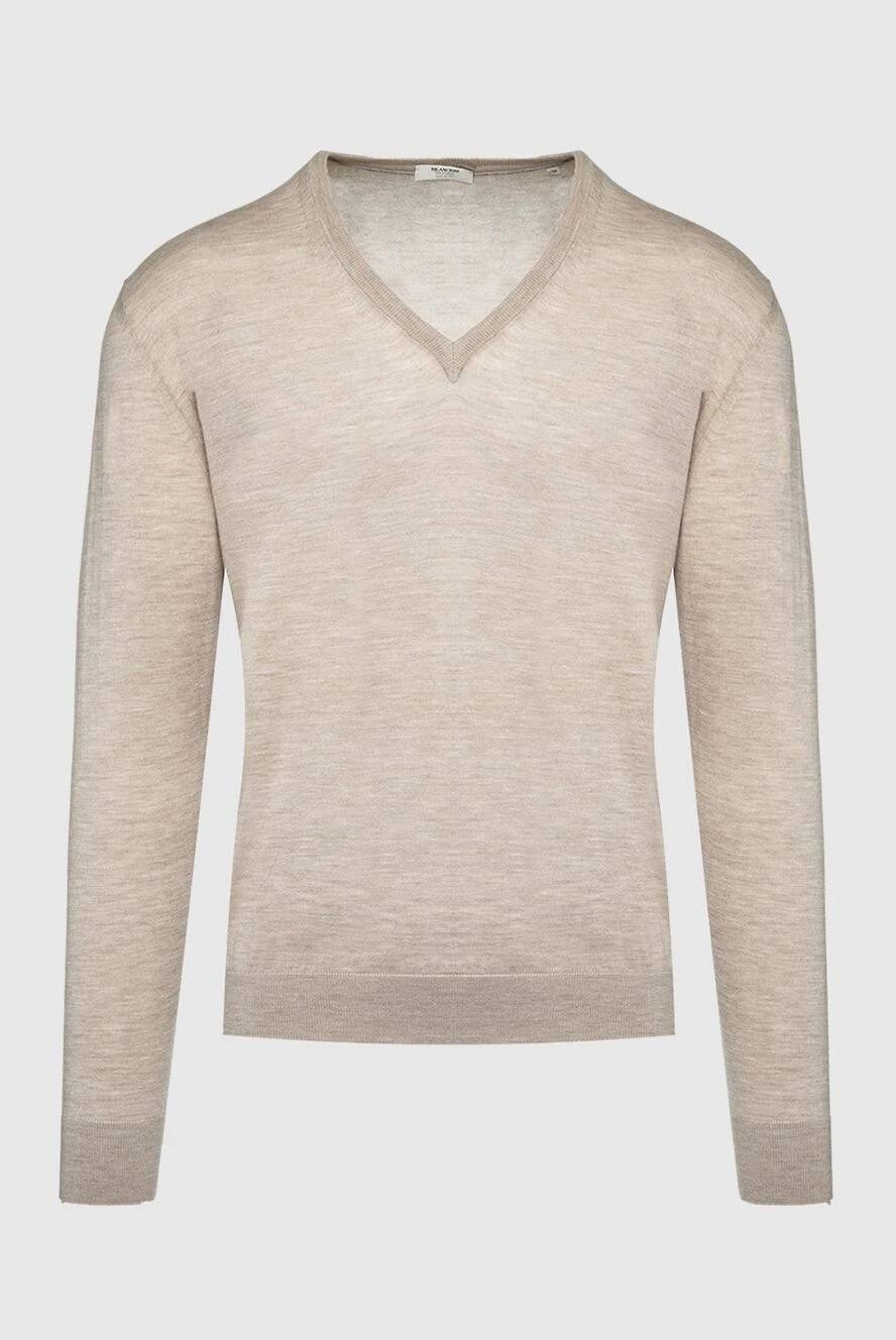 Bilancioni man cashmere jumper beige for men купить с ценами и фото 139775 - photo 1