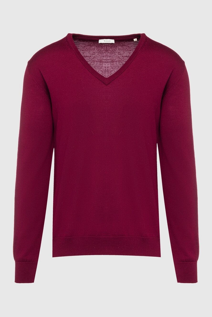 Bilancioni man wool jumper burgundy for men купить с ценами и фото 139798 - photo 1