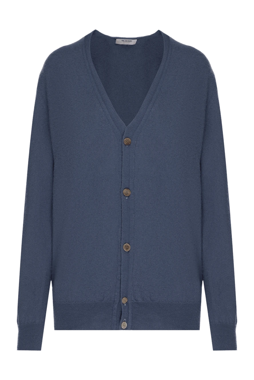 Bilancioni woman blue cashmere cardigan for women купить с ценами и фото 139808 - photo 1