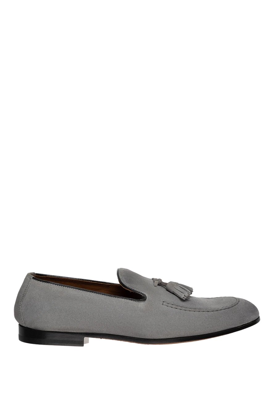 Doucal`s man gray suede loafers for men купить с ценами и фото 139825 - photo 1