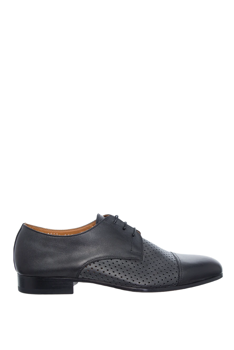 Doucal`s man men's black leather shoes купить с ценами и фото 139826 - photo 1