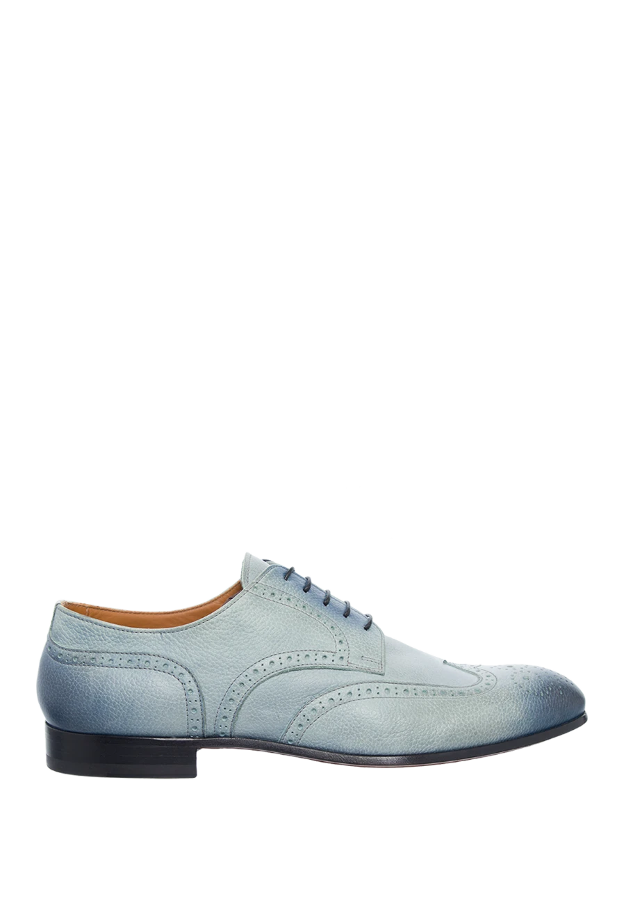 Doucal`s man blue men's leather shoes купить с ценами и фото 139835 - photo 1