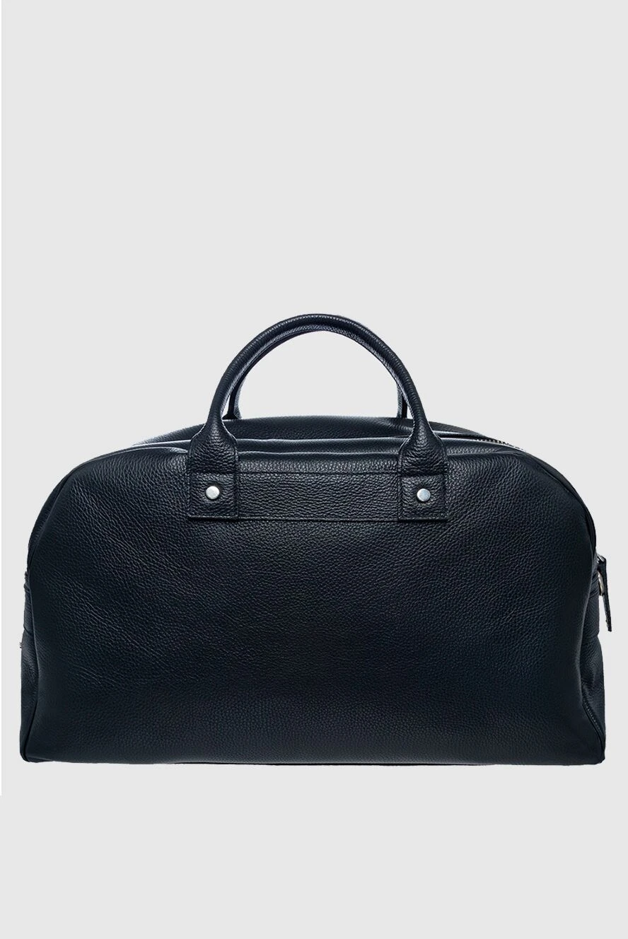 Doucal`s man black leather travel bag for men купить с ценами и фото 139841 - photo 1