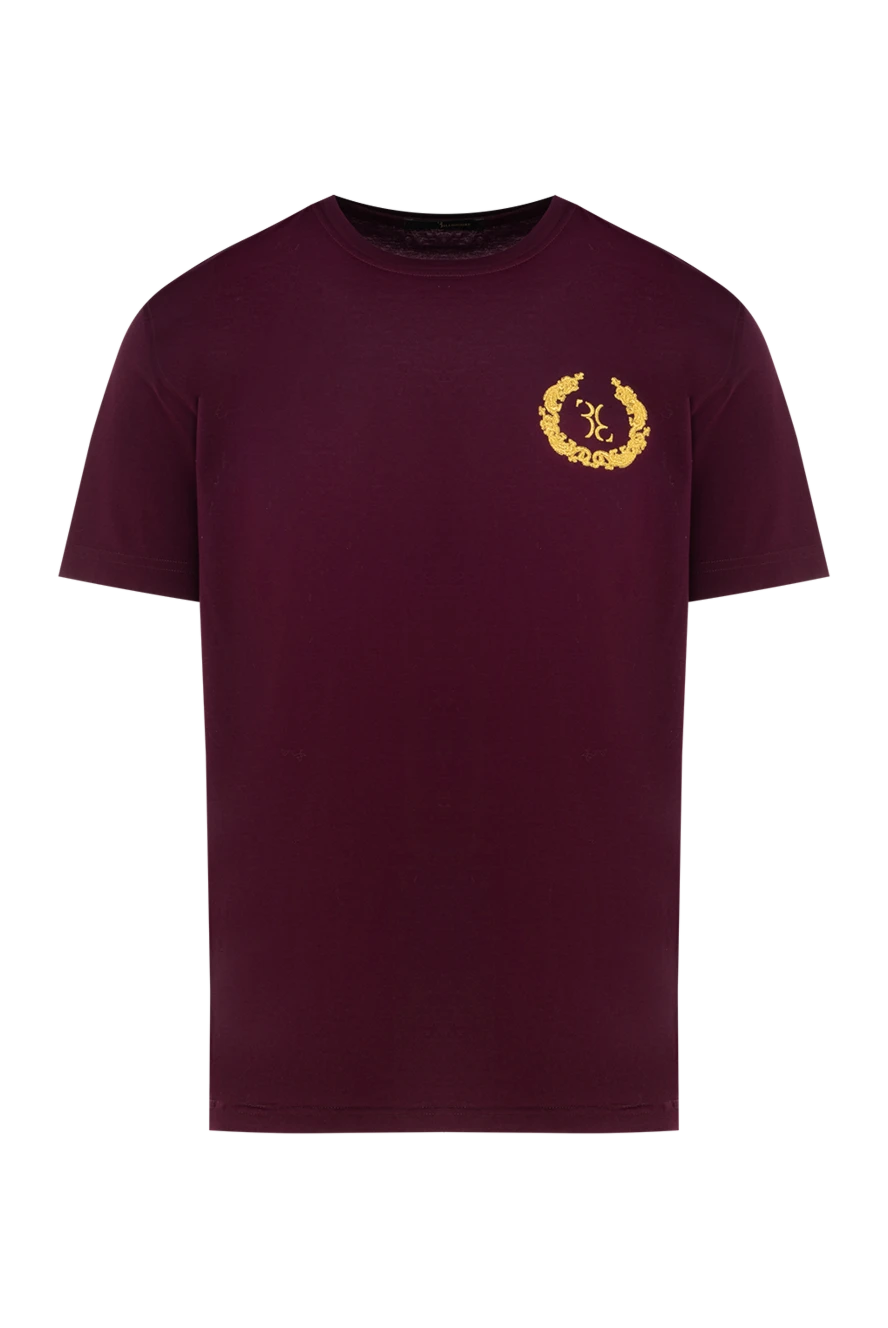 Billionaire man cotton t-shirt burgundy for men купить с ценами и фото 139907 - photo 1