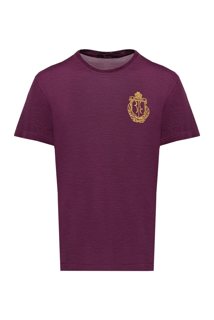 Billionaire man cotton t-shirt burgundy for men купить с ценами и фото 139908 - photo 1