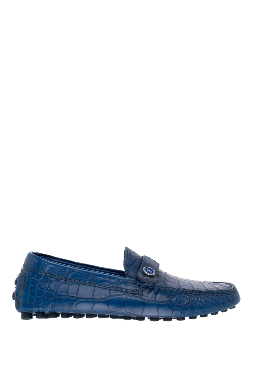 Billionaire man moccasins for men from alligator skin blue купить с ценами и фото 139915 - photo 1