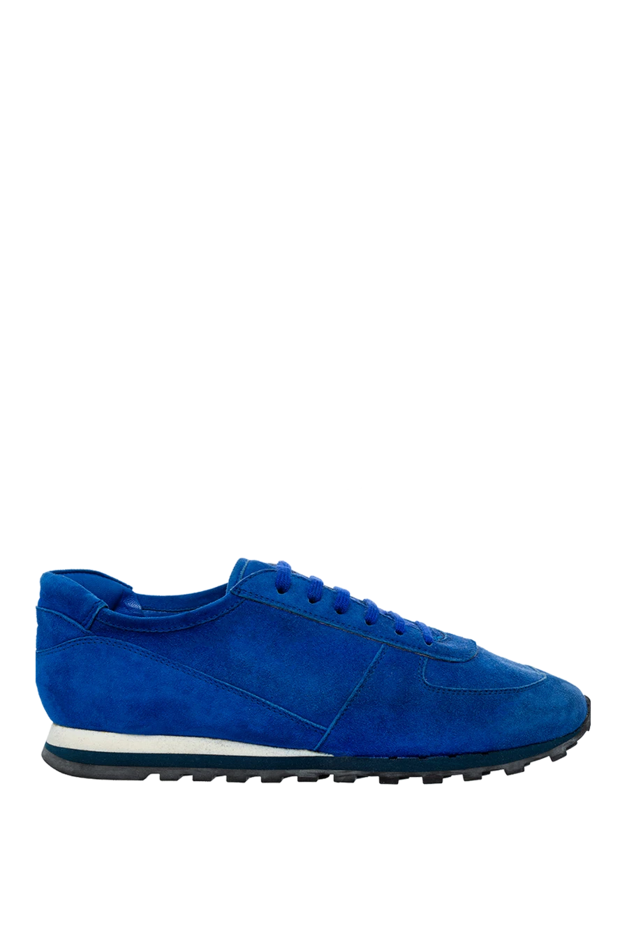 Andrea Ventura man blue suede sneakers for men купить с ценами и фото 139940 - photo 1