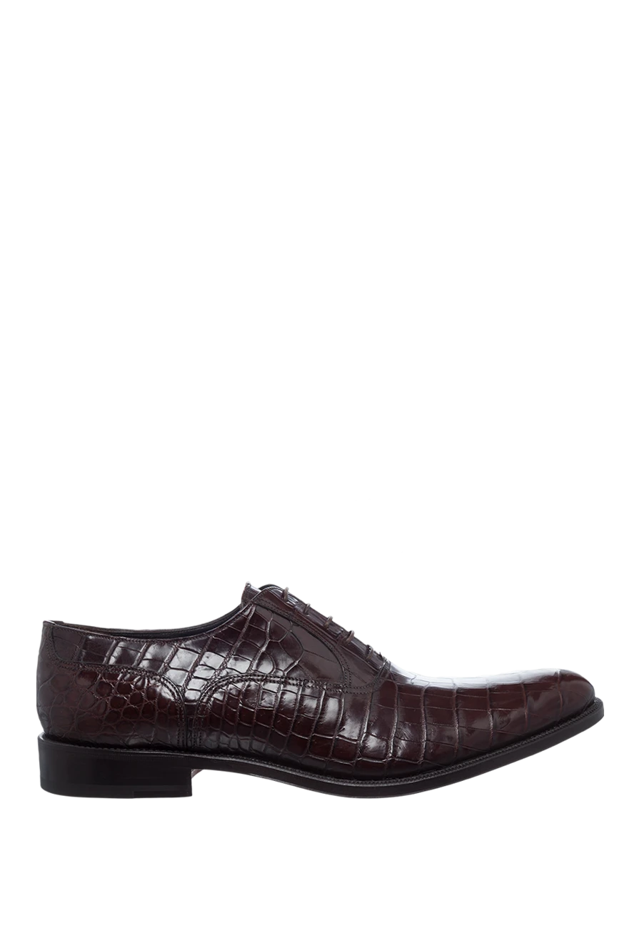 Dami man brown crocodile leather men's shoes купить с ценами и фото 139959 - photo 1