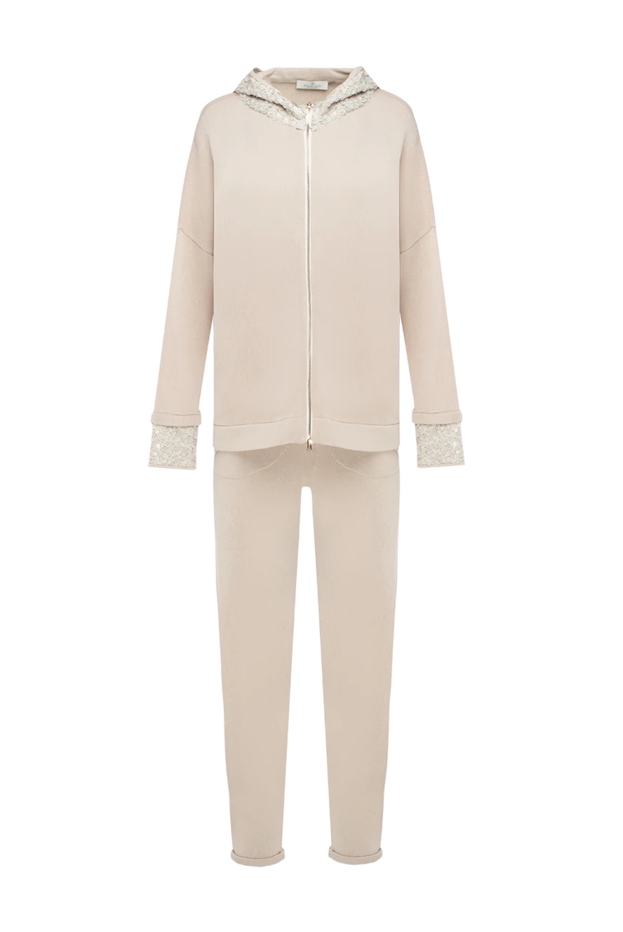 Panicale woman women's beige cotton walking suit купить с ценами и фото 139972 - photo 1