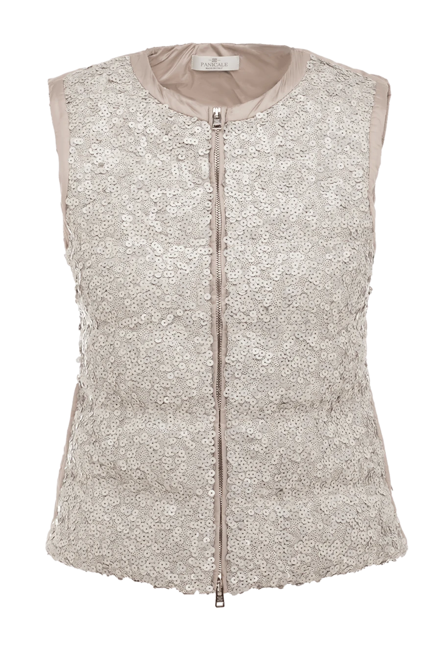 Panicale woman beige polyamide down vest for women купить с ценами и фото 139973 - photo 1