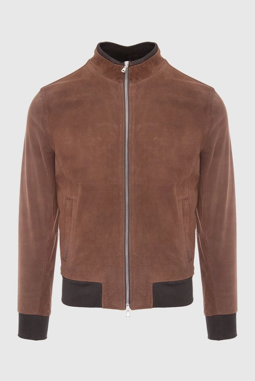 Barba Napoli man brown suede jacket for men купить с ценами и фото 139998 - photo 1