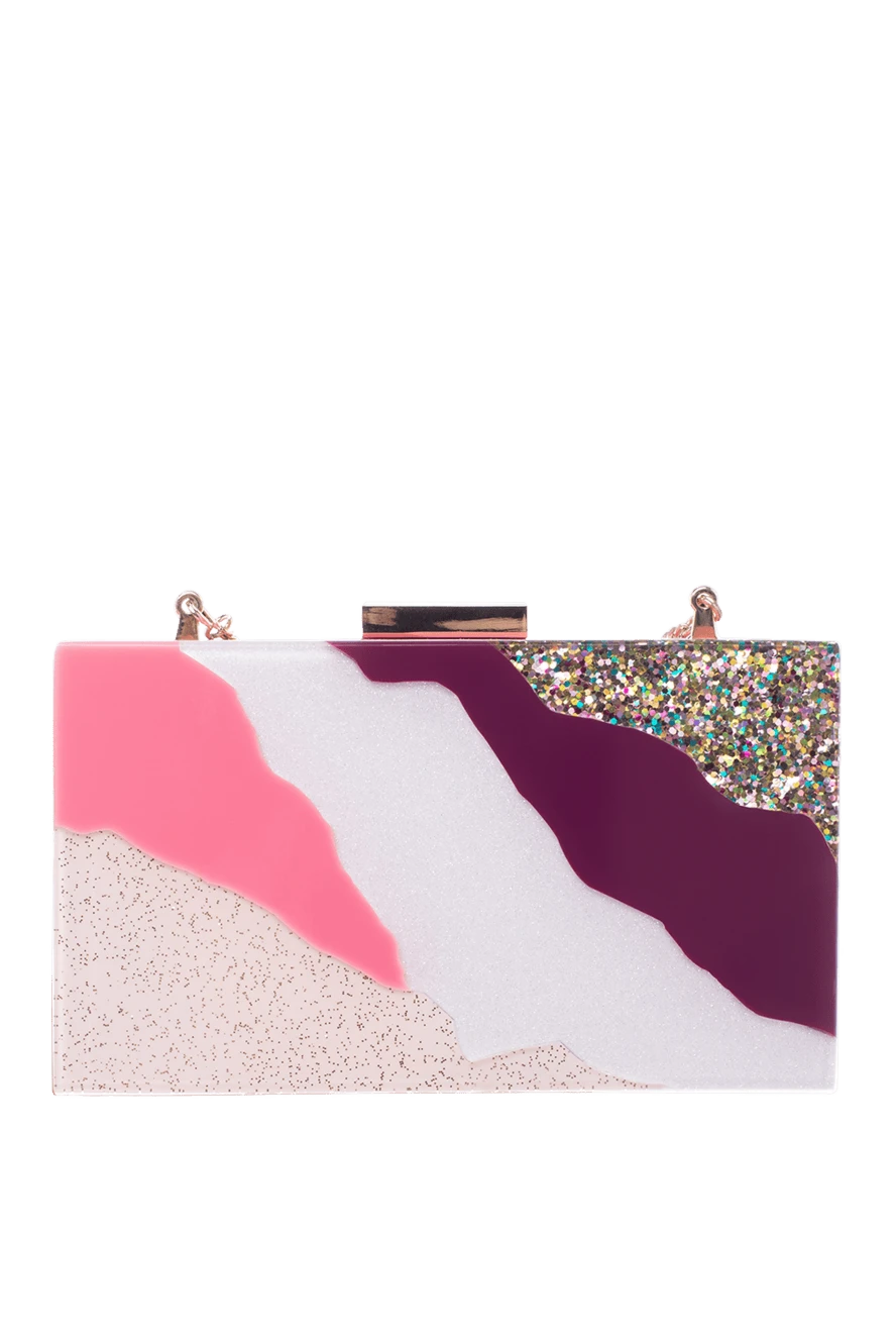 Olga Berg woman multi-colored leather clutch for women купить с ценами и фото 140009 - photo 1