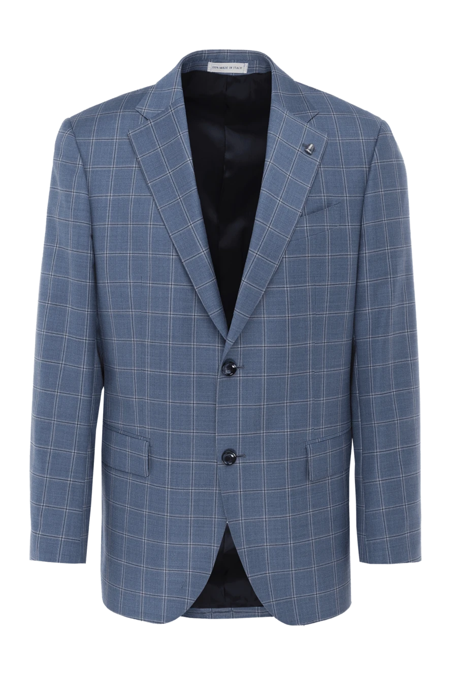 Sartoria Latorre man blue wool jacket for men купить с ценами и фото 140075 - photo 1