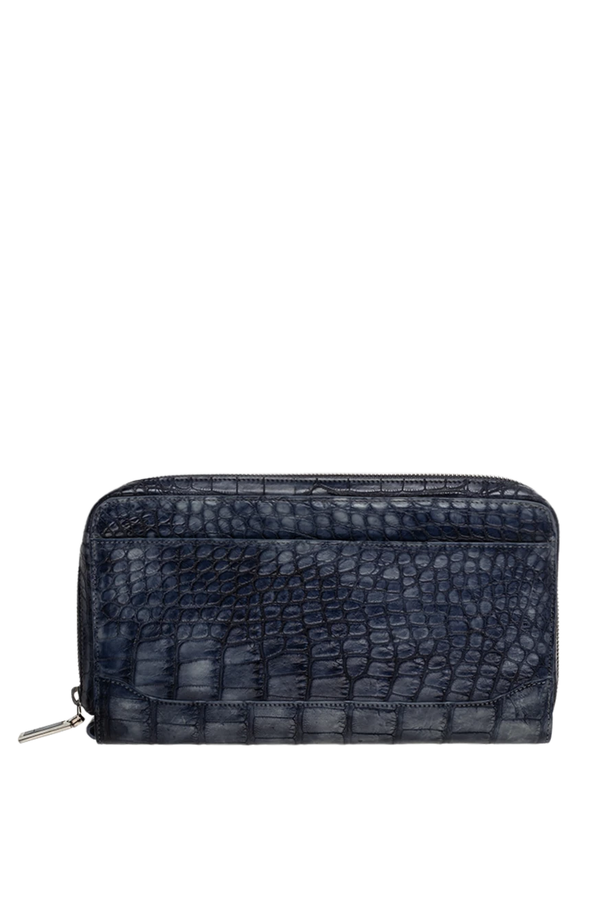 Tardini man men's blue alligator leather clutch купить с ценами и фото 140098 - photo 1