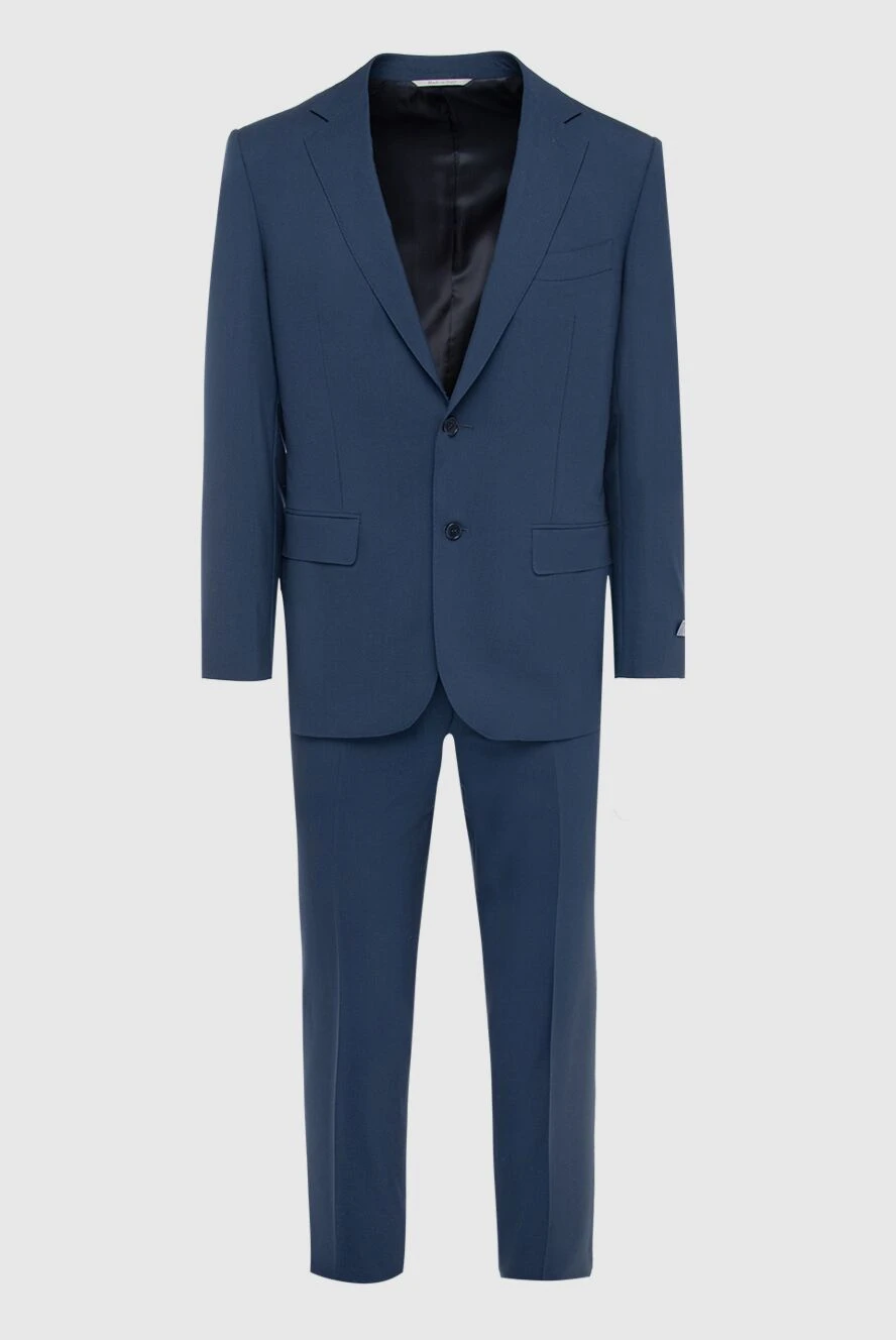 Canali man men's suit made of wool and mohair blue купить с ценами и фото 140145 - photo 1