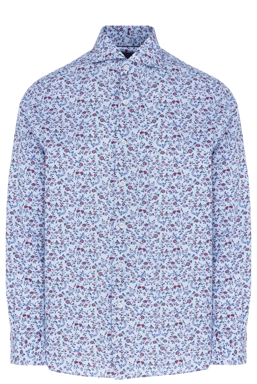 Orian man blue cotton shirt for men купить с ценами и фото 140250 - photo 1