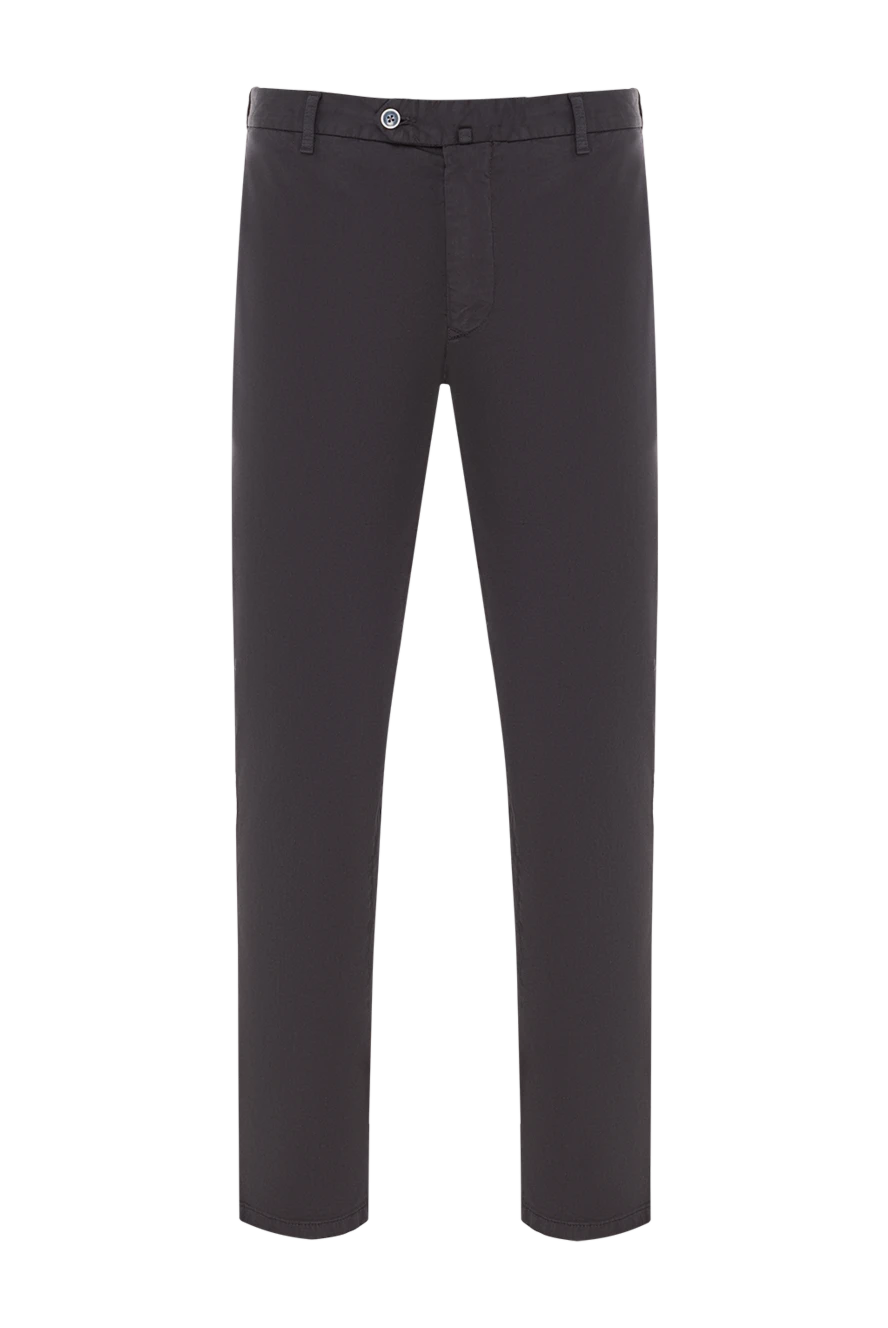 Lubiam мужские брюки светло-синего оттенка из натуральной ткани 140282 - фото 1