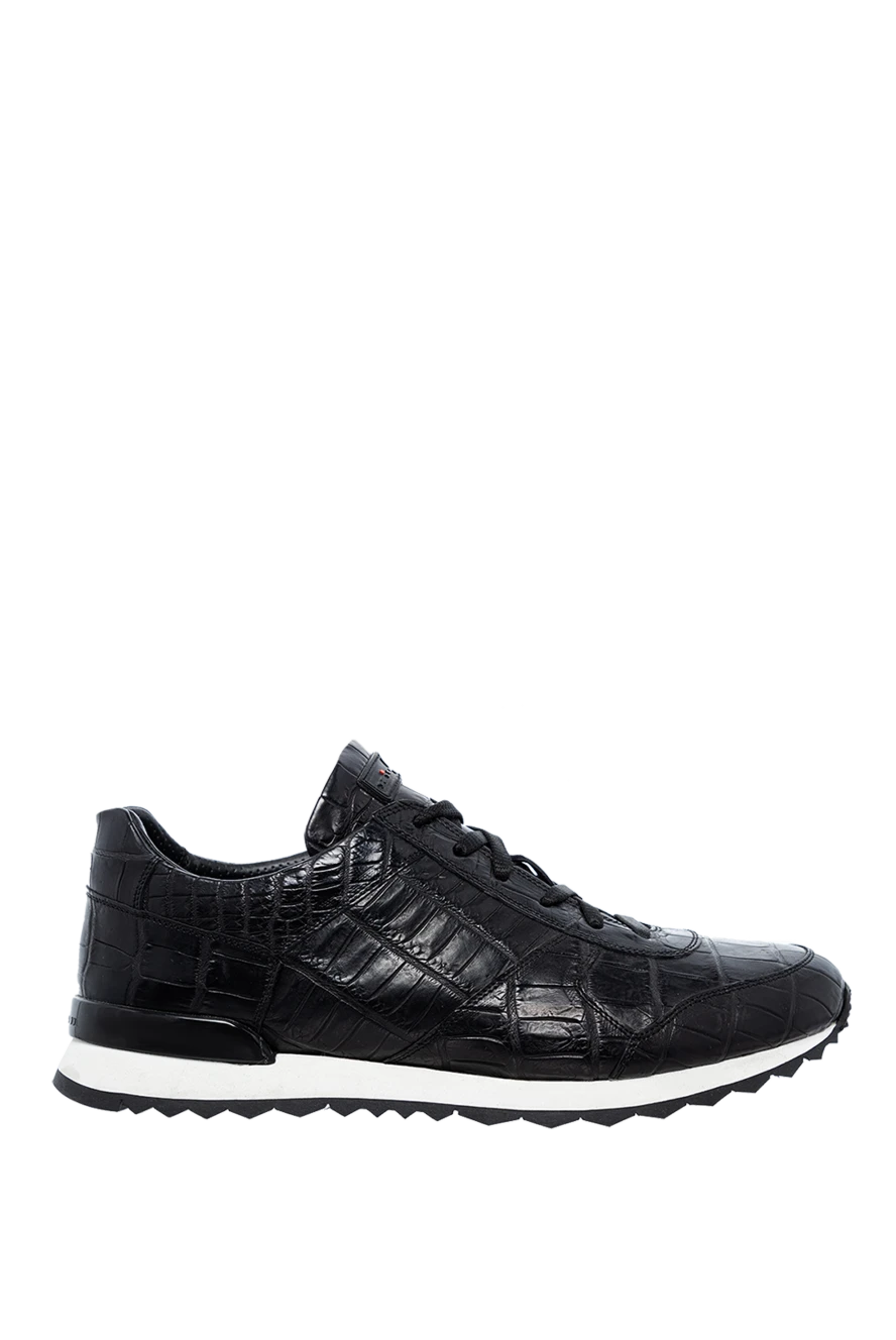 Kiton man black alligator sneakers for men купить с ценами и фото 140308 - photo 1