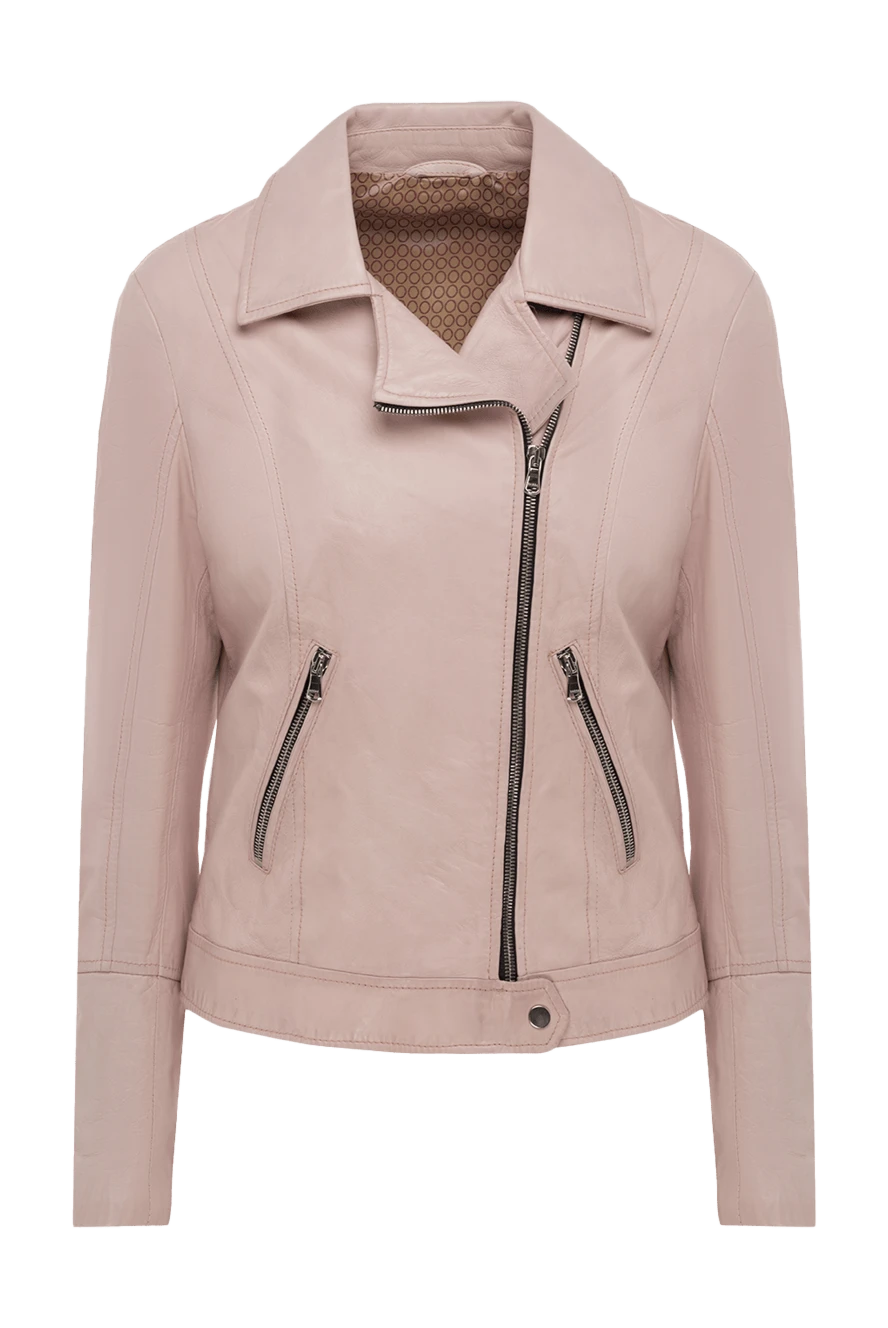 Barba Napoli woman women's pink genuine leather jacket купить с ценами и фото 140389 - photo 1