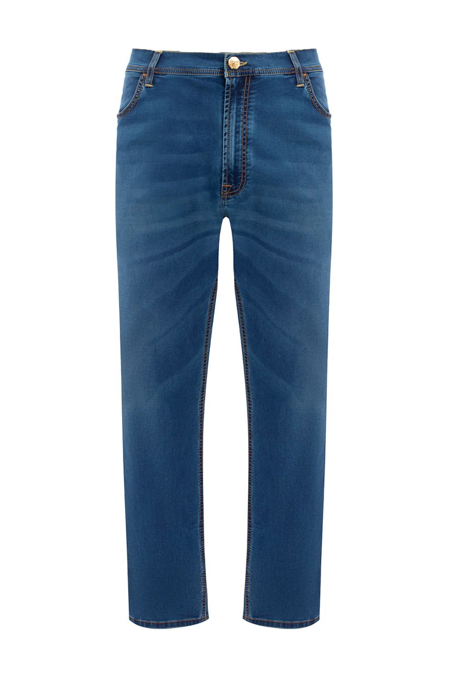 Stefano Ricci қалың мақтадан тігілген көк түсті ерлерге арналған джинсы шалбар 140411 - фото 1