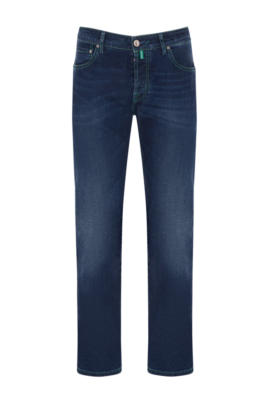 Jacob Cohen man cotton and elastane blue jeans for men купить с ценами и фото 140499 - photo 1