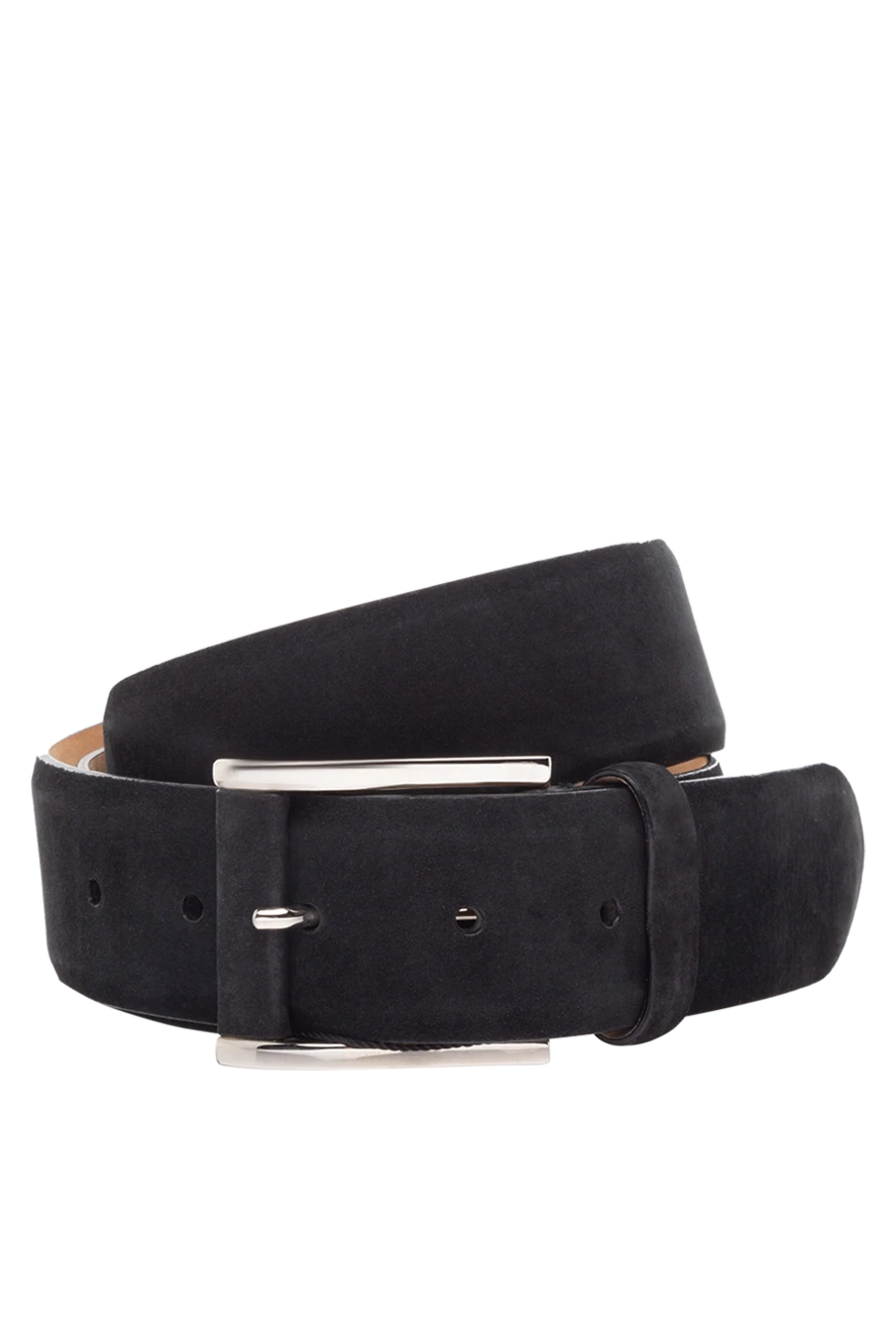 Cesare di Napoli man black leather belt for men купить с ценами и фото 140512 - photo 1