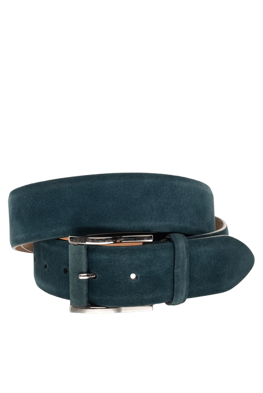 Cesare di Napoli man leather belt blue for men купить с ценами и фото 140528 - photo 1