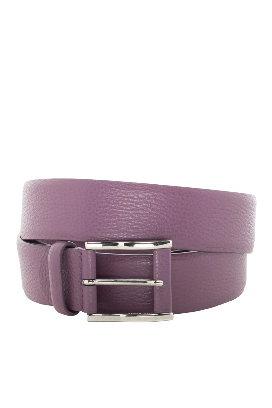 Cesare di Napoli man purple leather belt for men купить с ценами и фото 140531 - photo 1