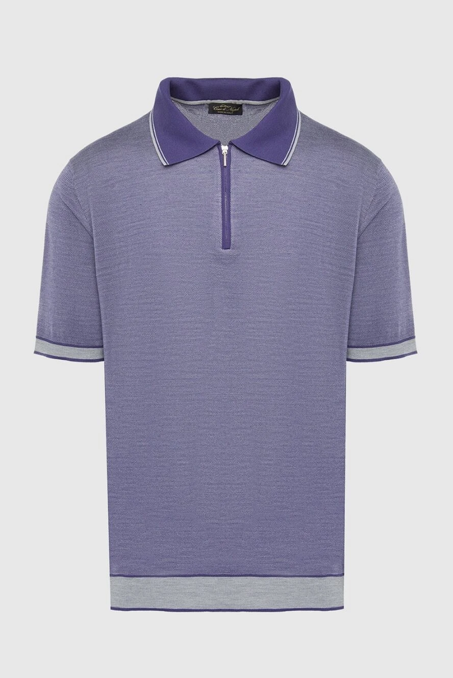 Cesare di Napoli man silk polo purple for men купить с ценами и фото 140634 - photo 1