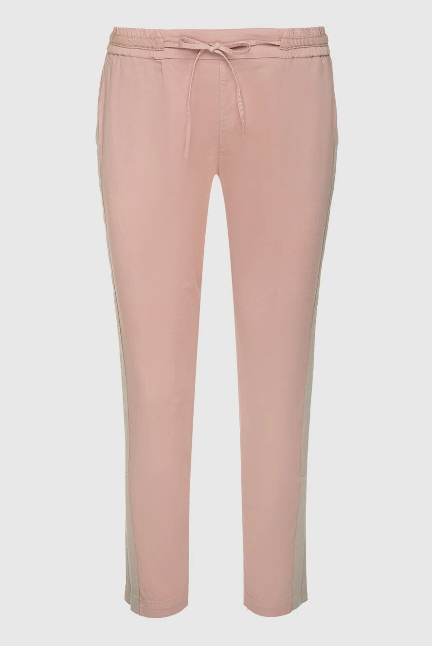 Barba Napoli woman pink cotton trousers for women купить с ценами и фото 140673 - photo 1