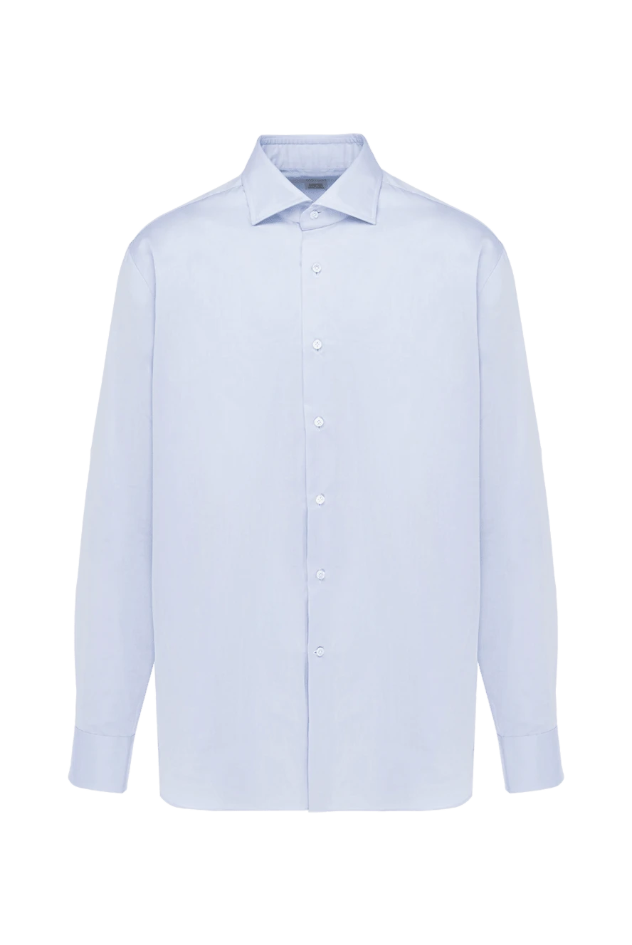 Alessandro Gherardi man blue cotton shirt for men купить с ценами и фото 140756 - photo 1